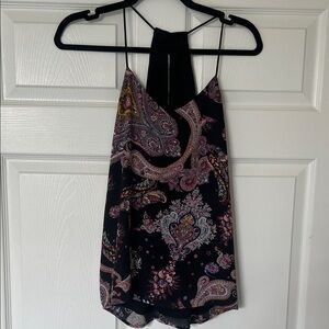 Paisley and Black Reversible Tank Top (Express)